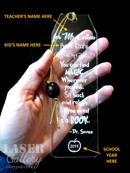 Bookmark for teacher