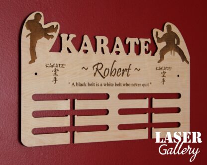 Karate medal display
