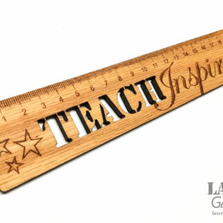 Rustic ruler for teacher gift